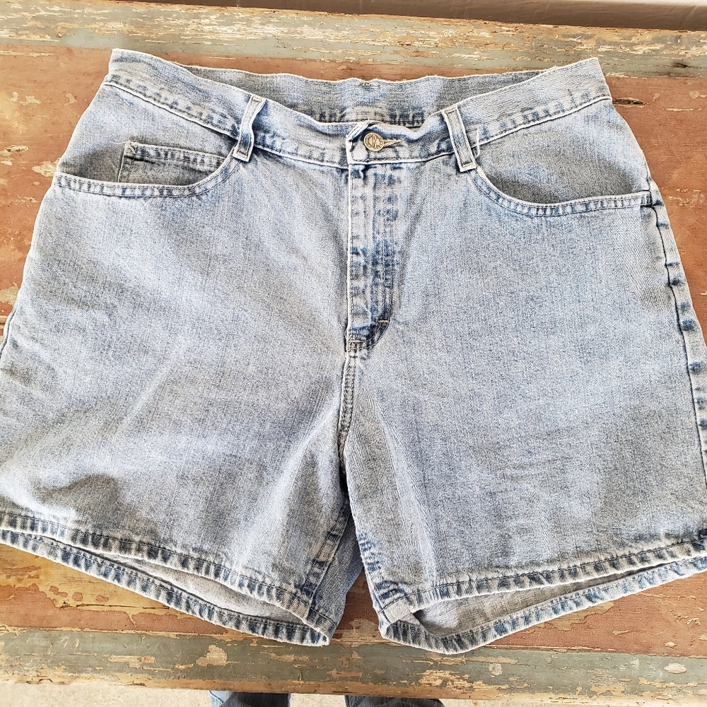 Vintage Riders mom shorts size 14 faded denim shorts 90s distressed shor…